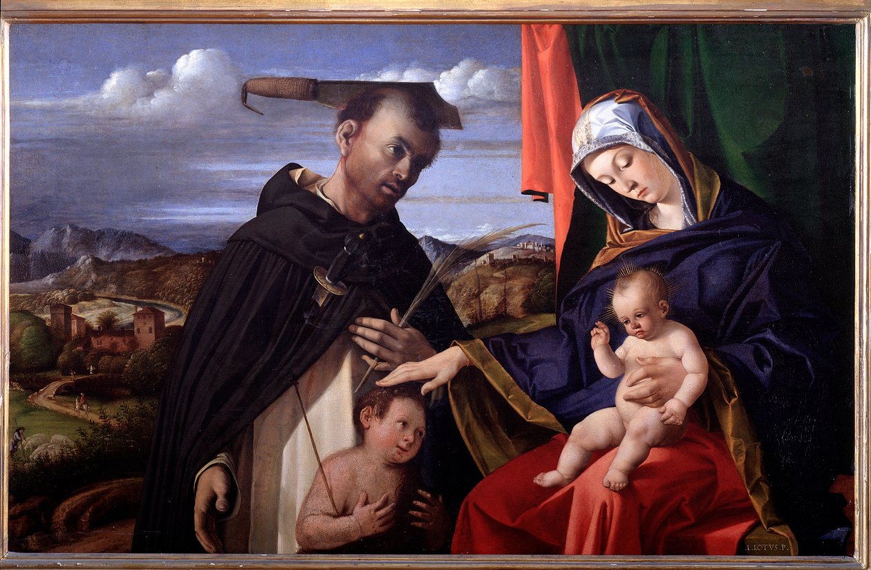Madonna con Bambino e San Pietro da Verona da Lorenzo Lotto