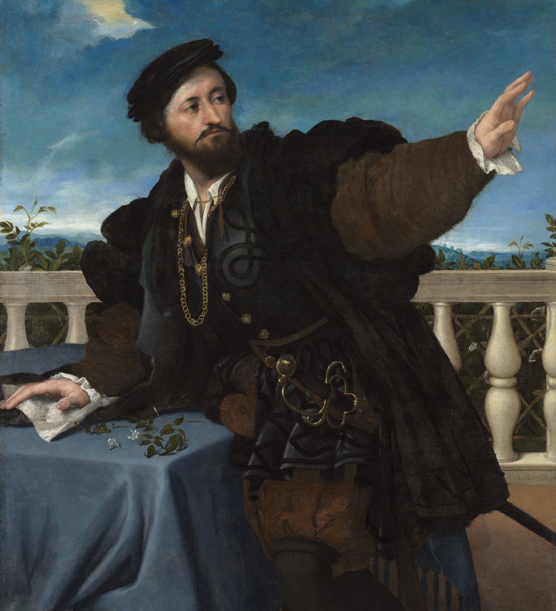Ritratto di un uomo, forse Girolamo Rosati, 1533-34 da Lorenzo Lotto
