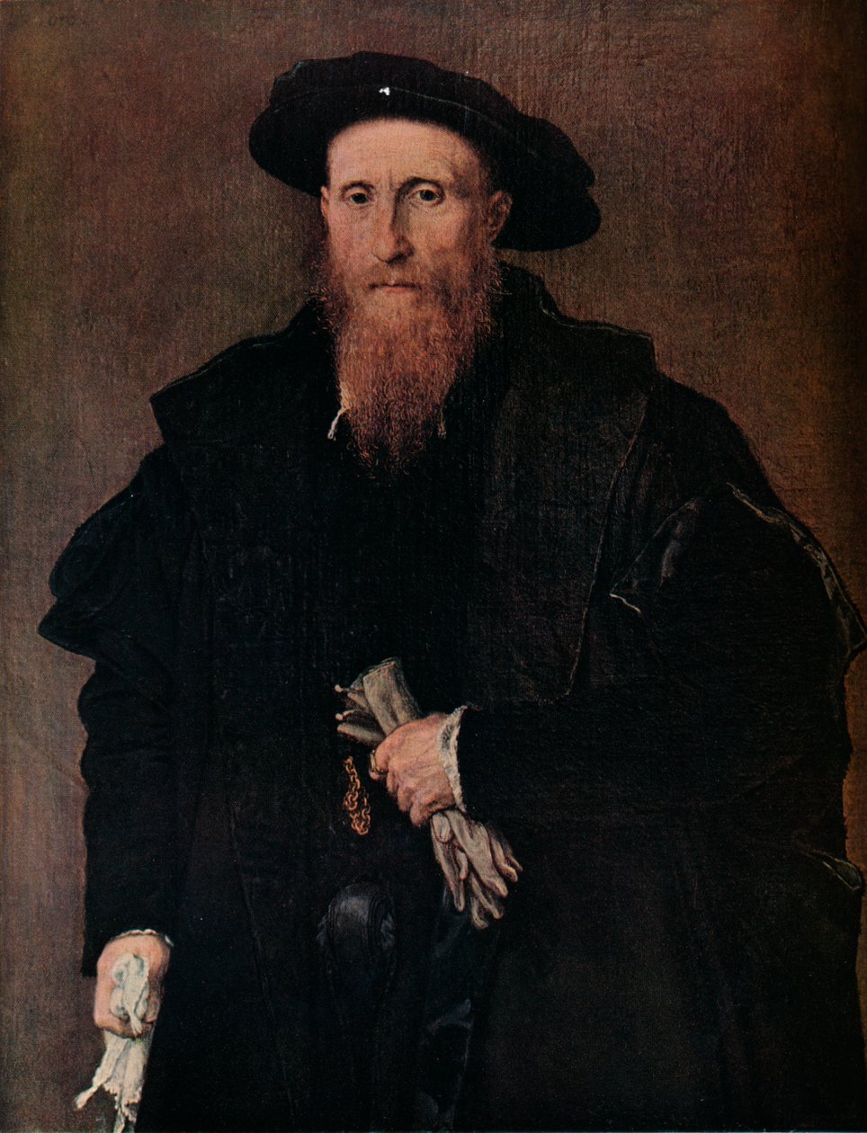 Ritratto di un gentiluomo con guanti, c1543 da Lorenzo Lotto