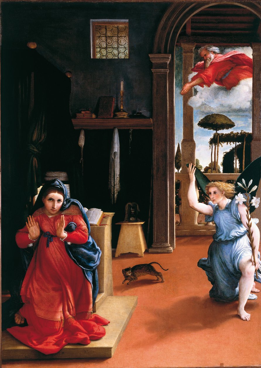 Recanati Annunciation da Lorenzo Lotto