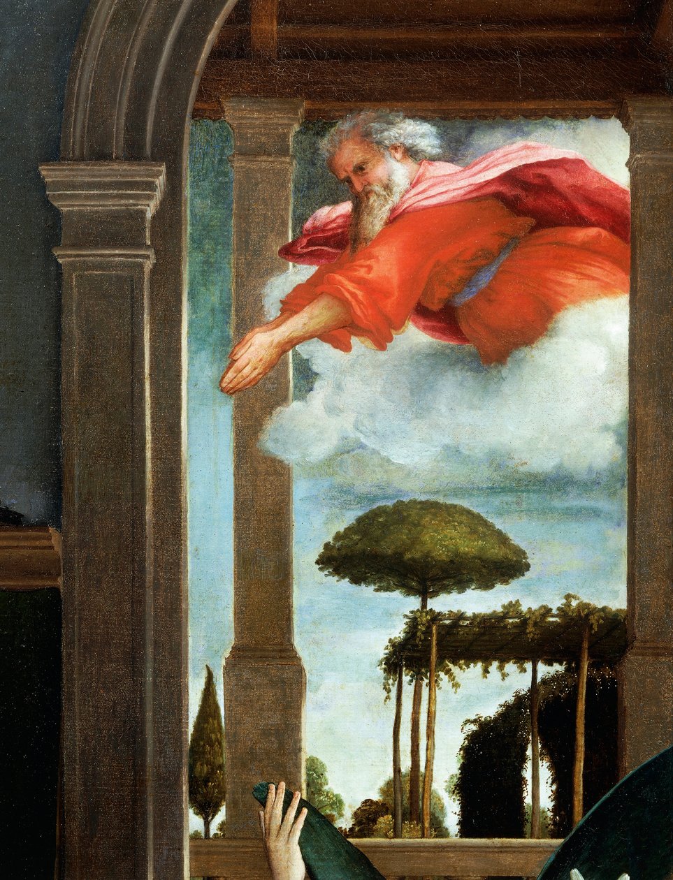 Il Padre Eterno (dettaglio) da Lorenzo Lotto