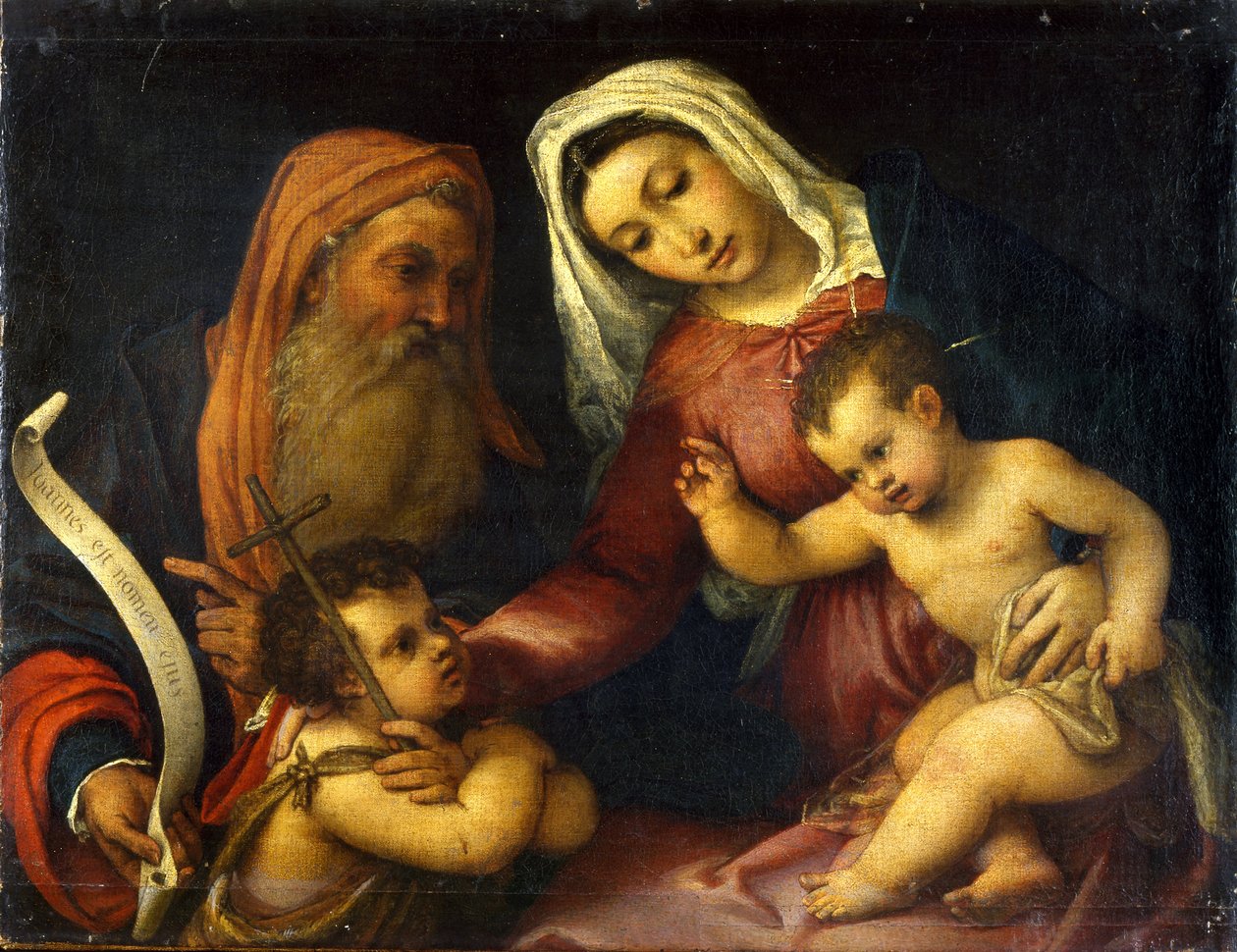 La Vergine con il Bambino e i santi Zaccaria e Giovanni Battista da Lorenzo Lotto