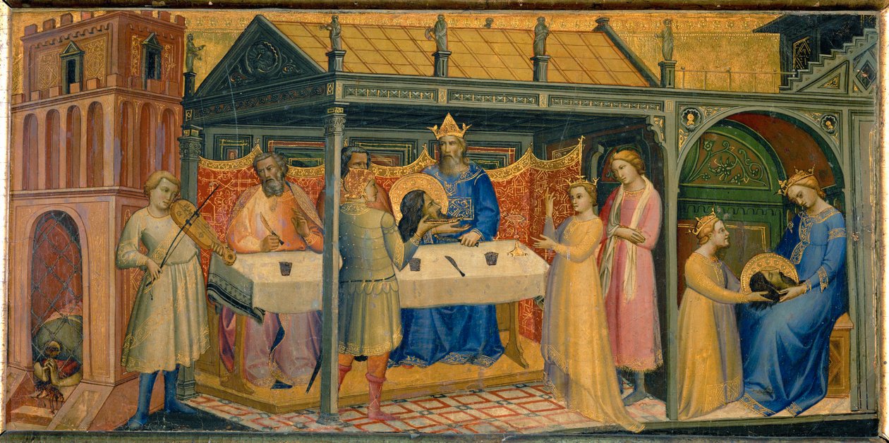 Il banchetto di Erode ... da Lorenzo Monaco