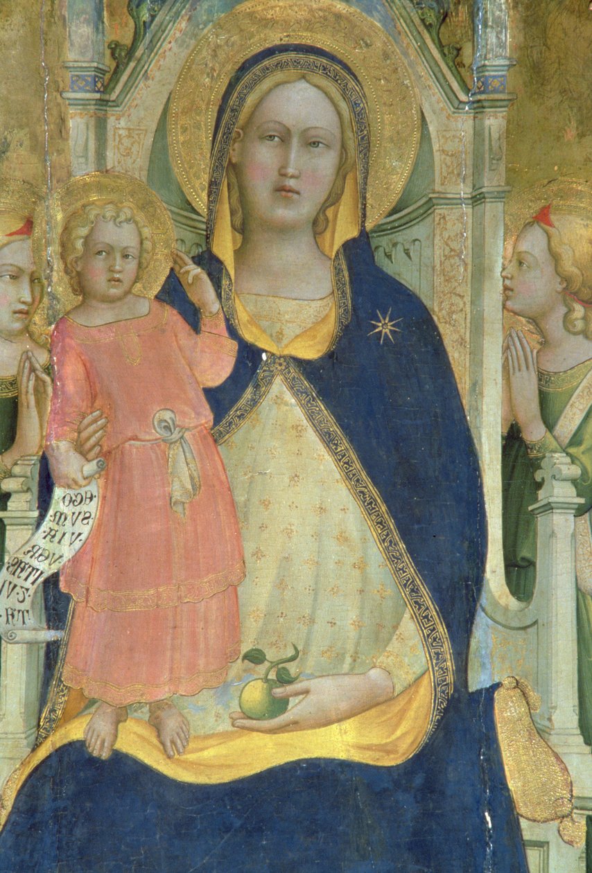 Madonna e Bambino in trono con santi (dettaglio) da Lorenzo Monaco