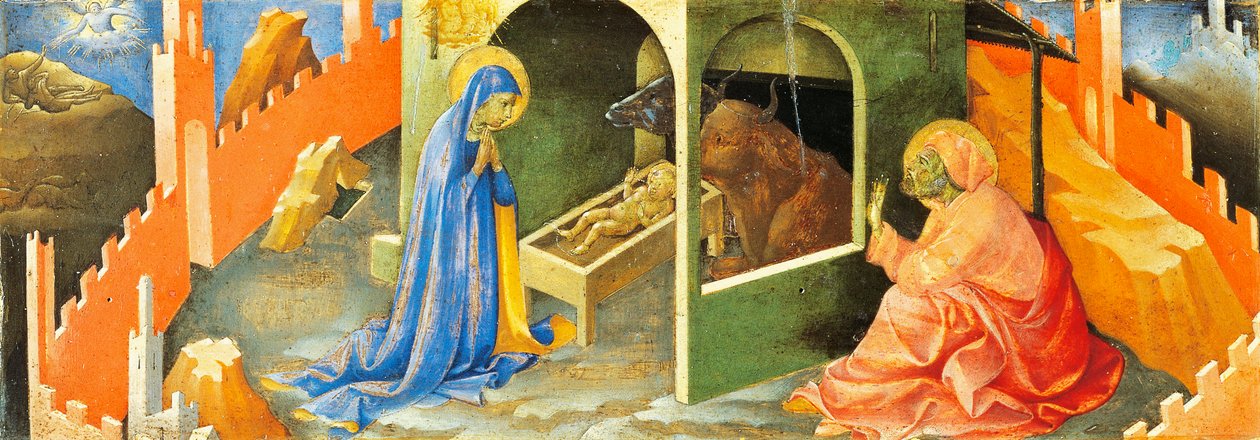 Natività di Gesù, sezione della predella da Lorenzo Monaco