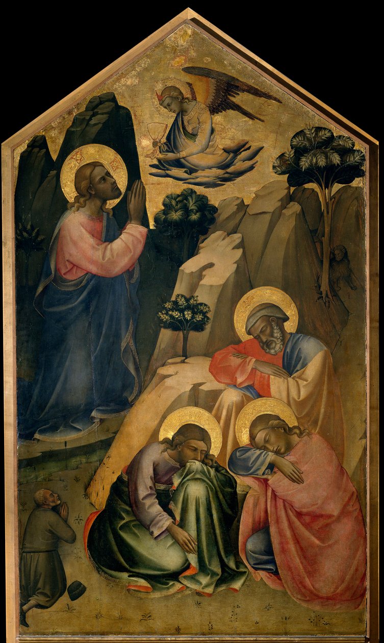 Preghiera nel Giardino degli Ulivi Cristo in preghiera vede l