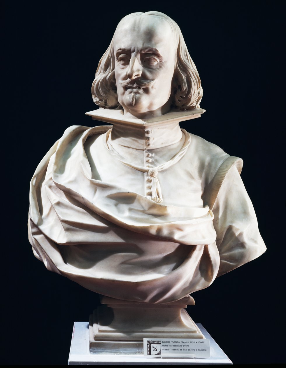 Busto in marmo di Domenico Petra, di Lorenzo Vaccaro da Lorenzo Vaccaro