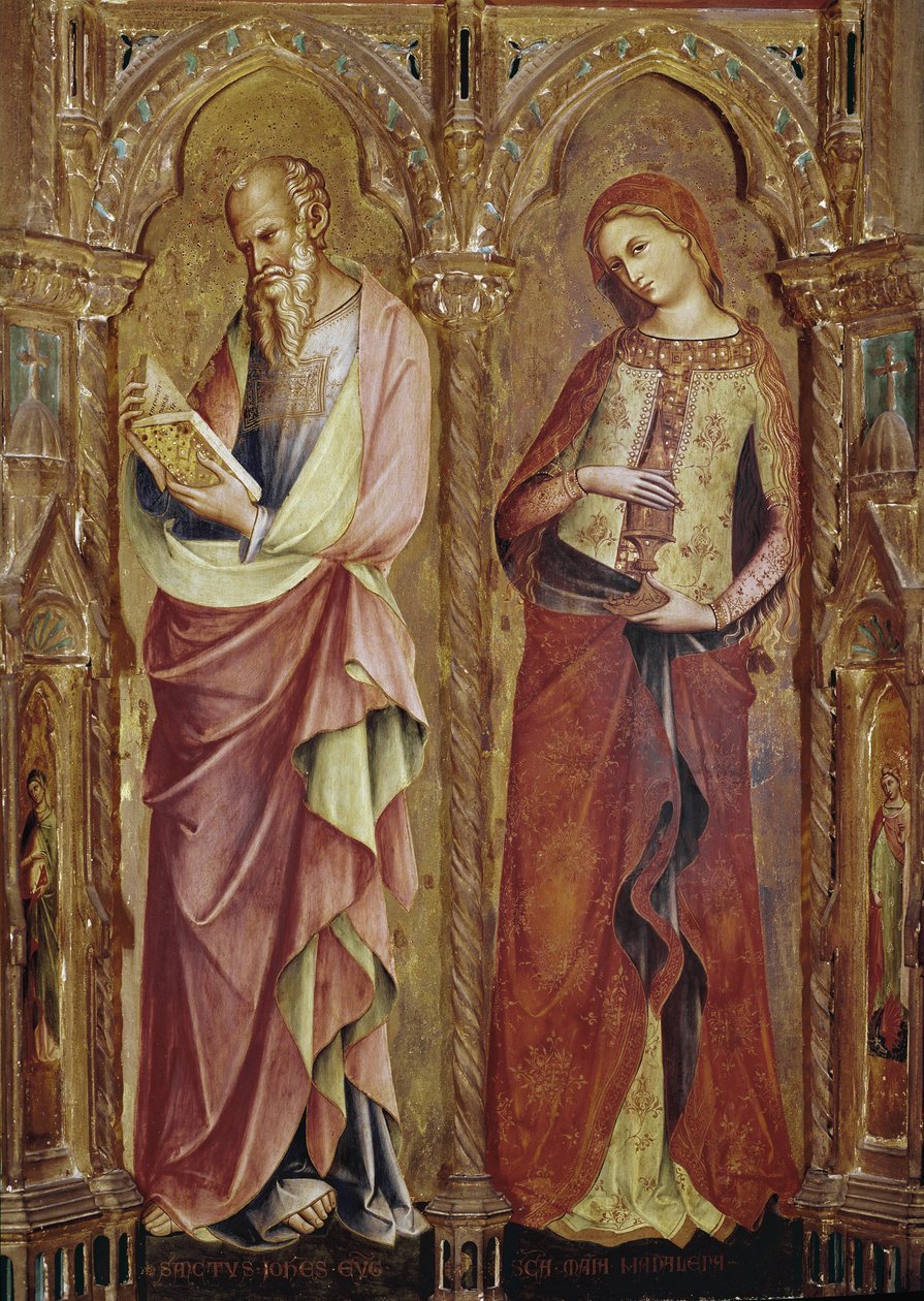 San Giovanni Evangelista e Santa Maria Maddalena (dettaglio del polittico dell