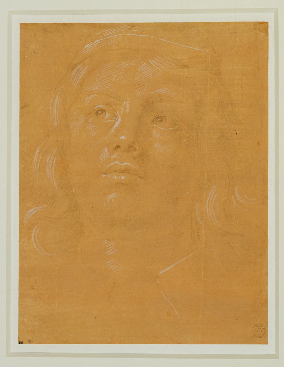 Ritratto di giovane uomo, a figura intera, con lo sguardo rivolto verso l