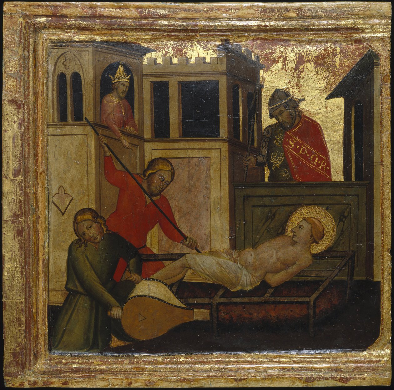 Il martirio di San Lorenzo. Scene della vita di San Lorenzo, predella, ca 1412 da Lorenzo di Niccolò