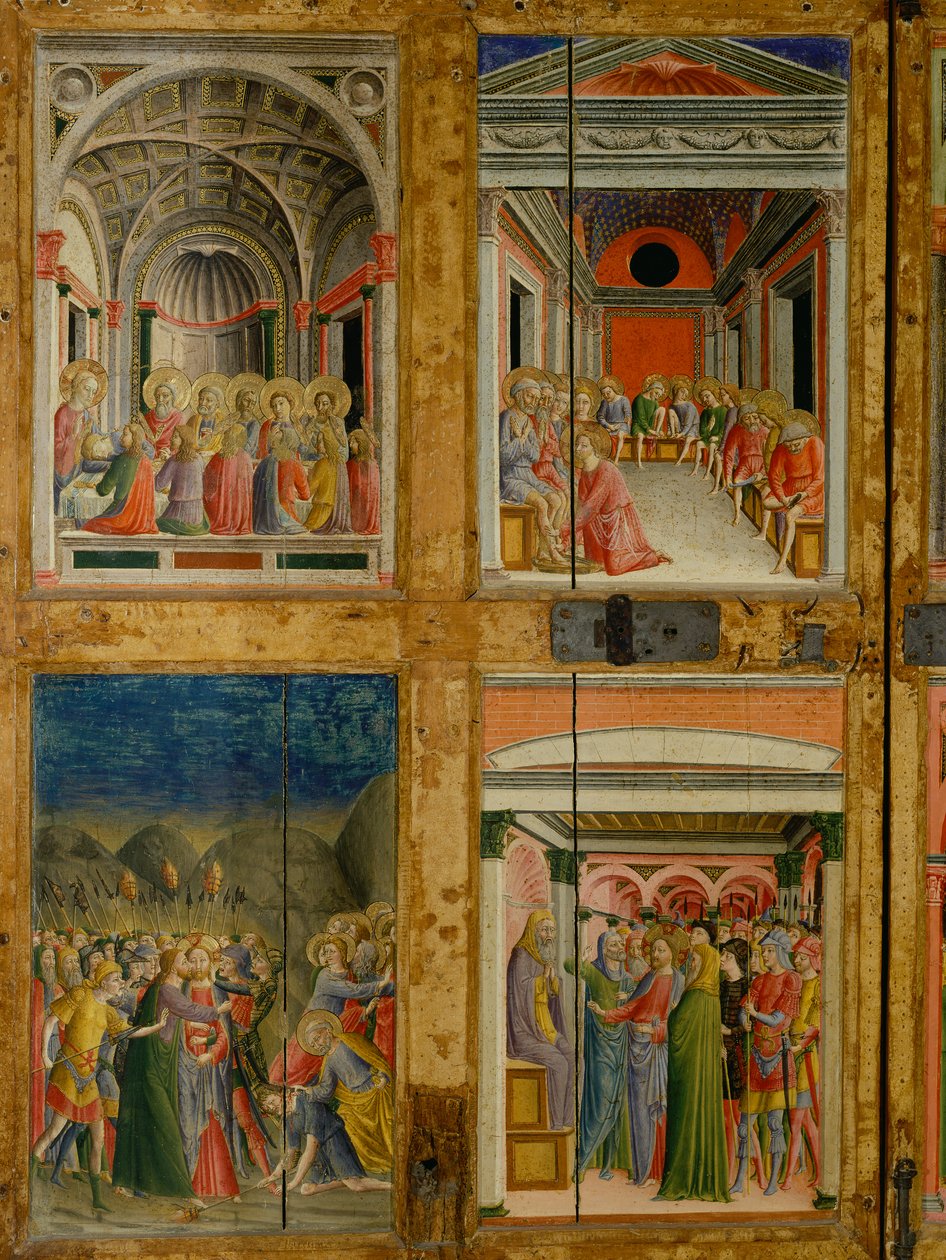 Reliquiario delle porte di Santa Maria della Scala. pannello interno da Lorenzo di Pietro Vecchietta