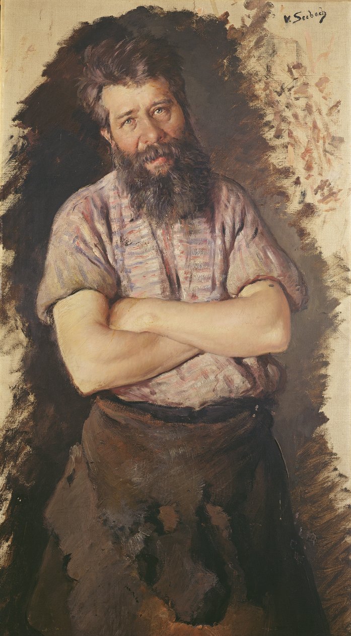 Ritratto di un fabbro da Lothar von Seebach