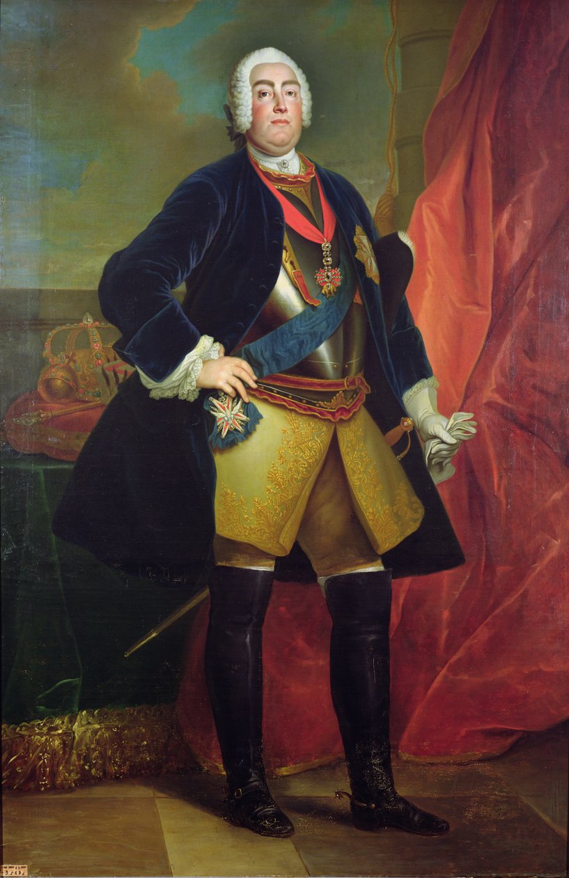 Federico Augusto II (1696-1763) Elettore di Sassonia da Louis de Silvestre