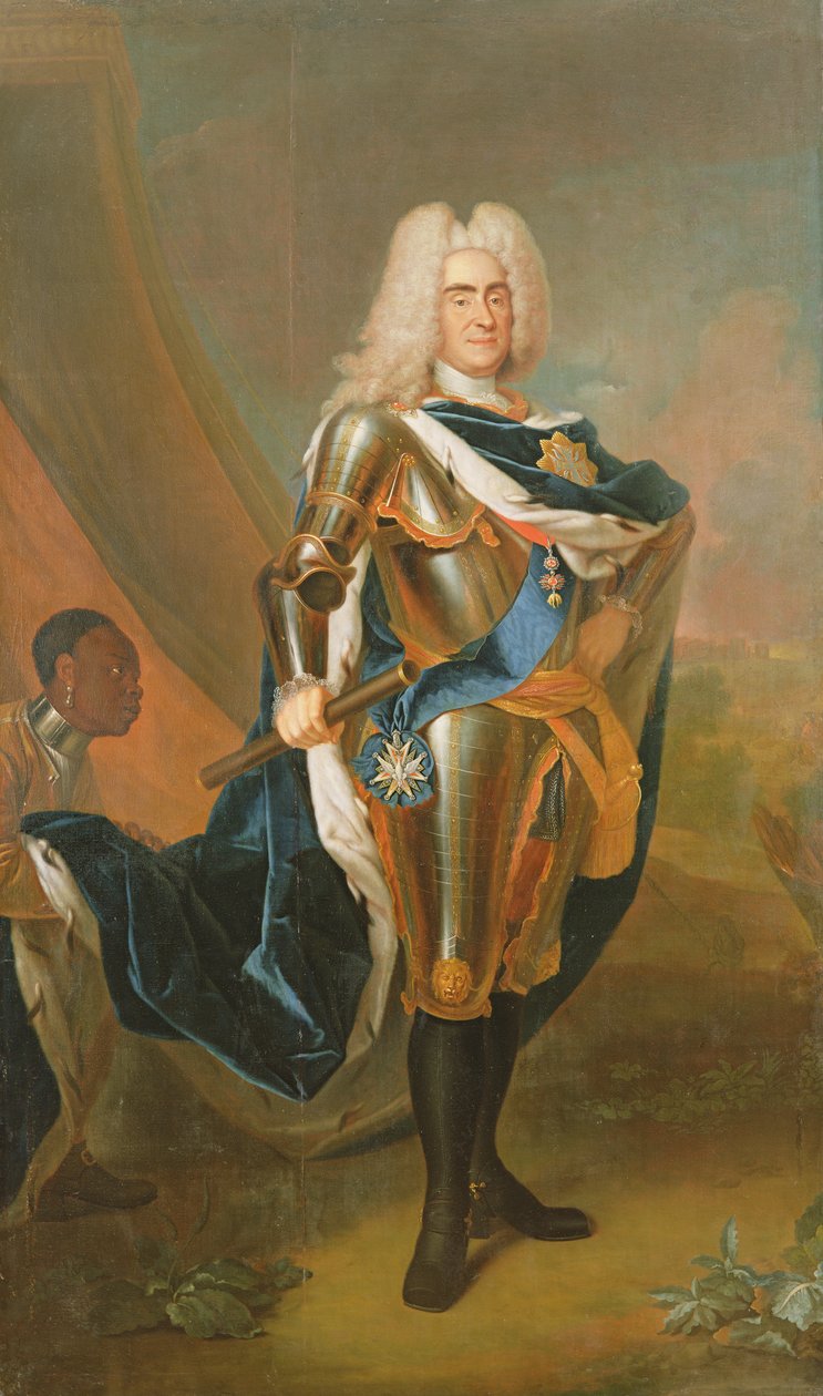 Re Augusto II di Polonia, prima del 1730 da Louis de Silvestre