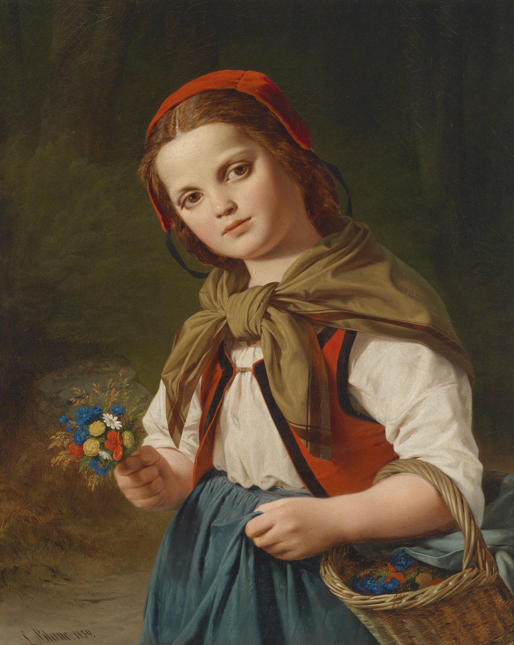 Ragazza dei fiori (Cappuccetto Rosso) da Louis Ammy Blanc