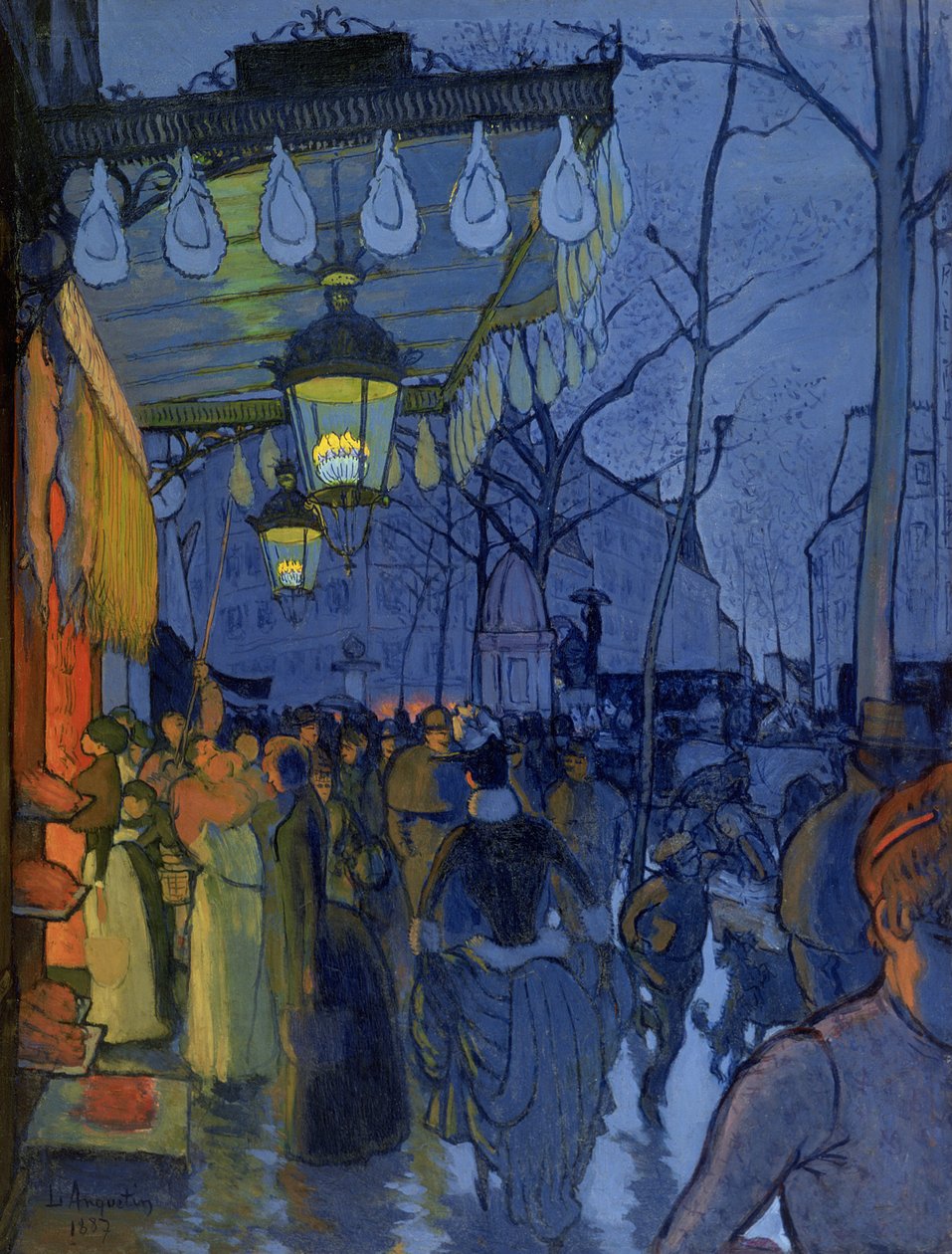 Scena di strada, alle cinque del pomeriggio, 1887 da Louis Anquetin