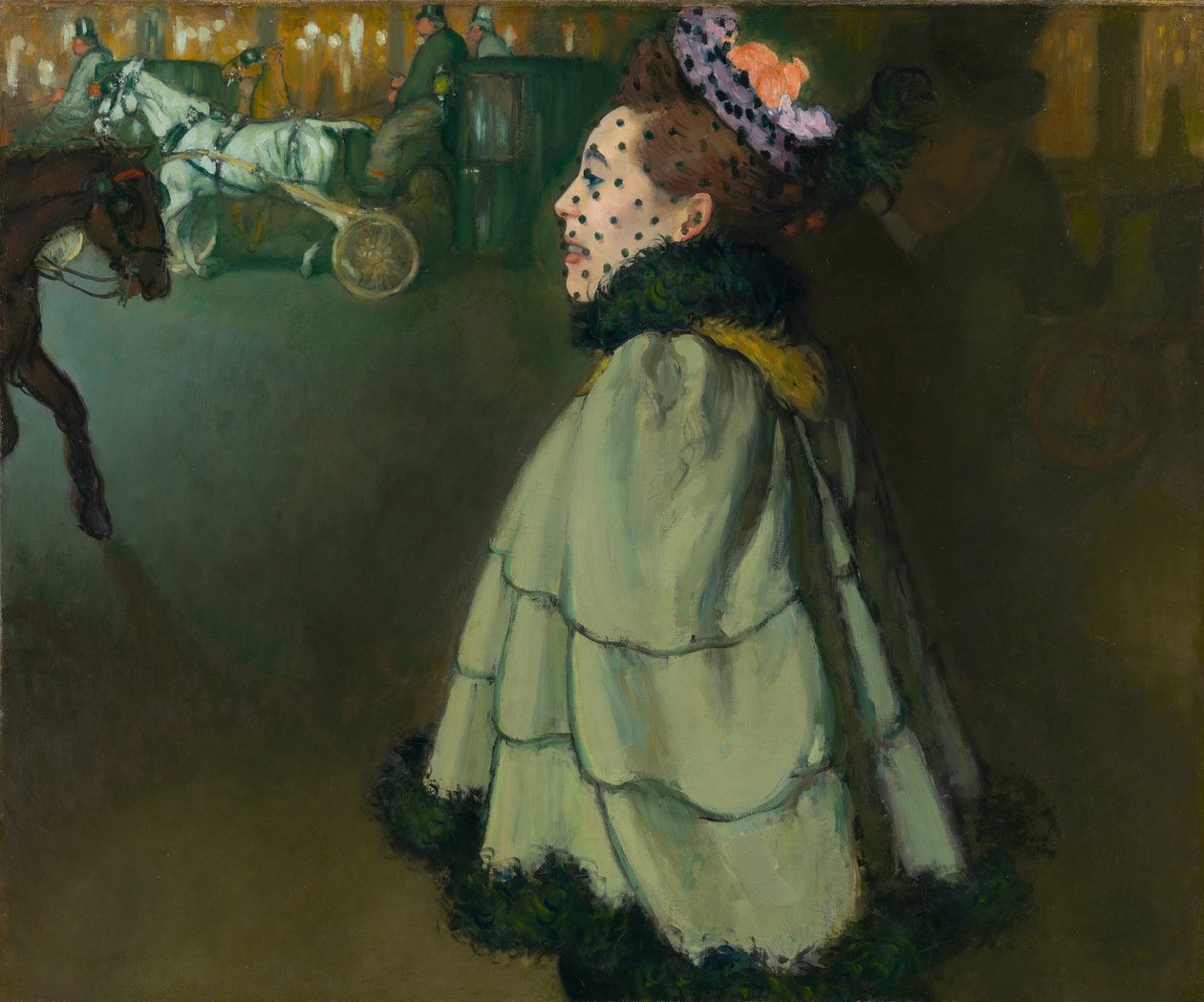 Donna agli Champs-Élysées di notte da Louis Anquetin