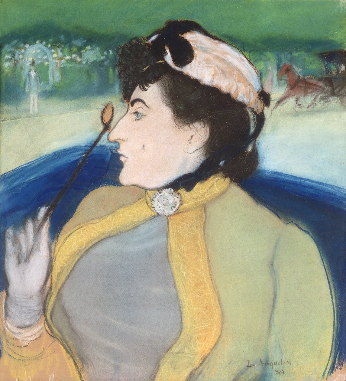 Donna in una carrozza, 1889 da Louis Anquetin