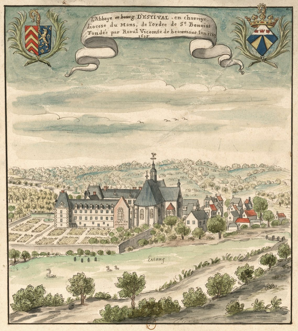 Biblioteca nazionale di Francia da Louis Boudan