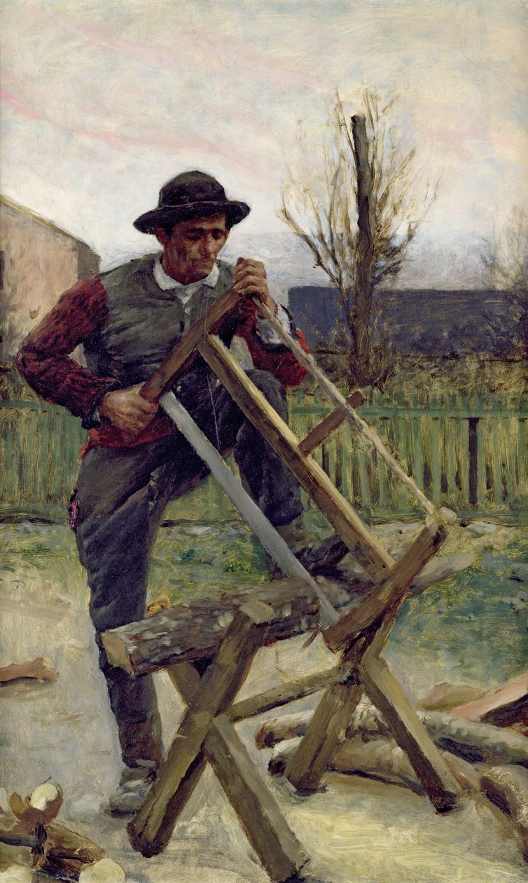 Un taglialegna aragonese, 1876 da Louis Capdevielle
