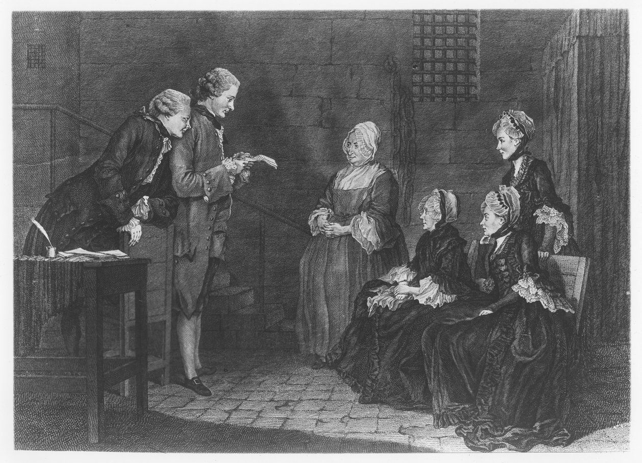 La sfortunata famiglia Calas, inciso da Delafosse, 1765 da Louis Carrogis dit Carmontelle