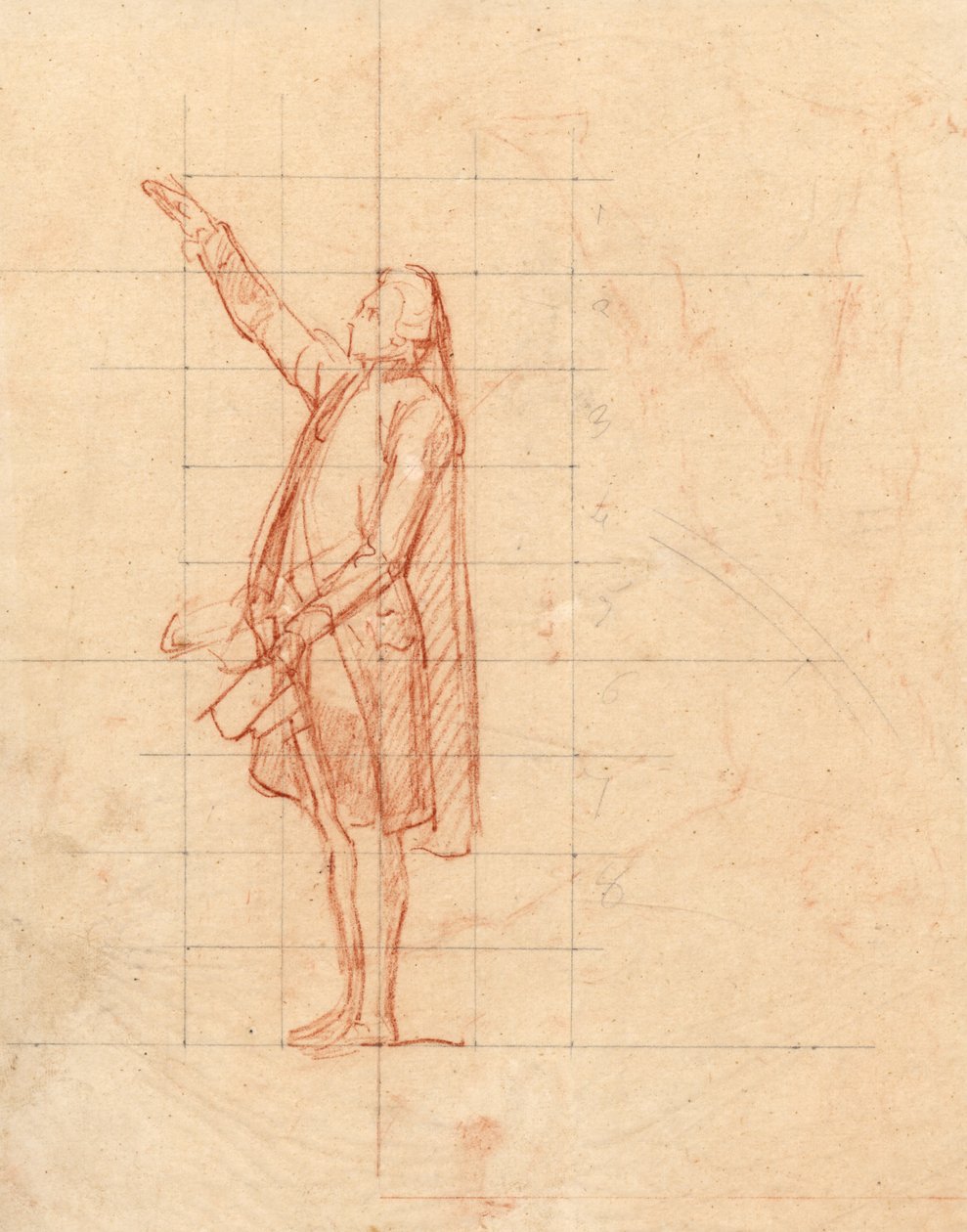 Studio per il Giuramento della Pallacorda da Louis Charles Auguste Couder