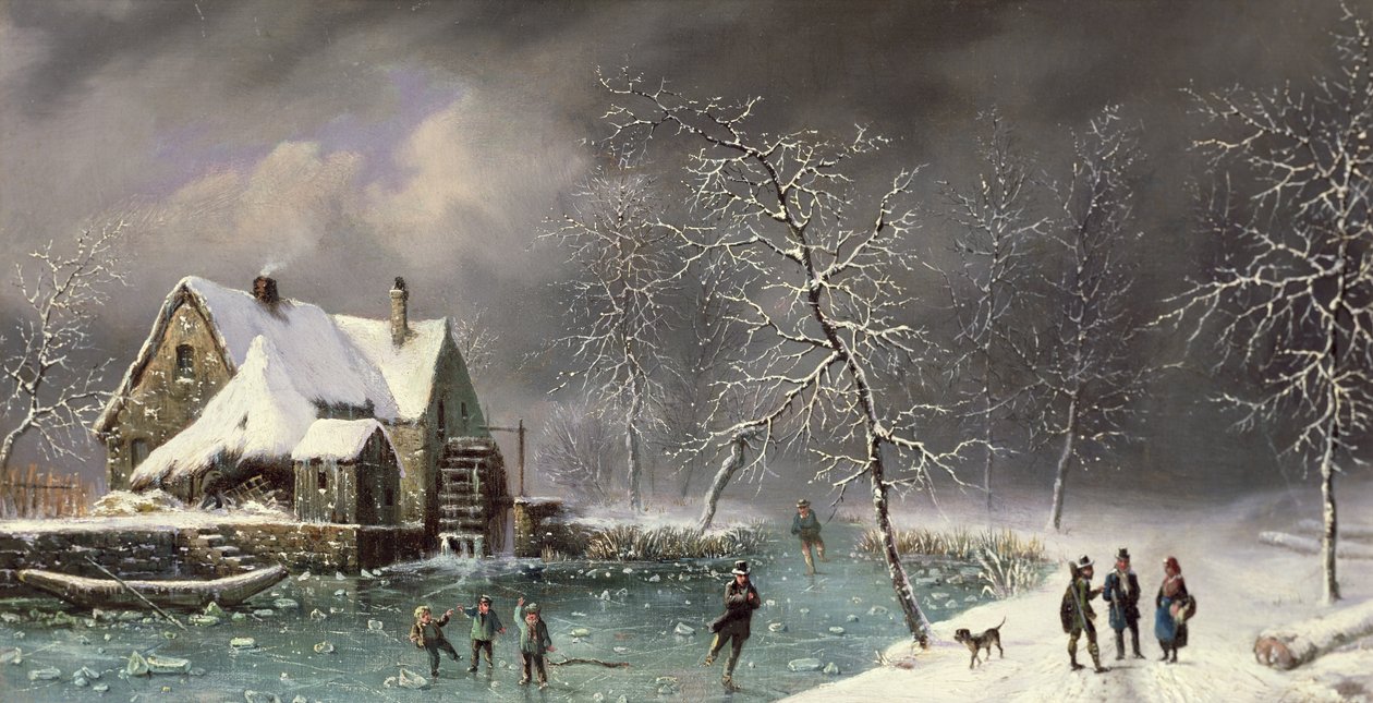 Scena invernale da Louis Claude Mallebranche
