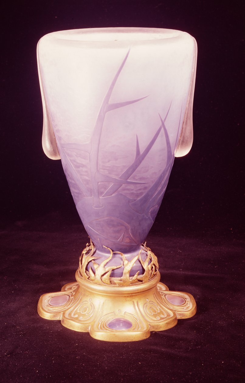 Vaso Favrile con base in ormolu da Louis Comfort Tiffany