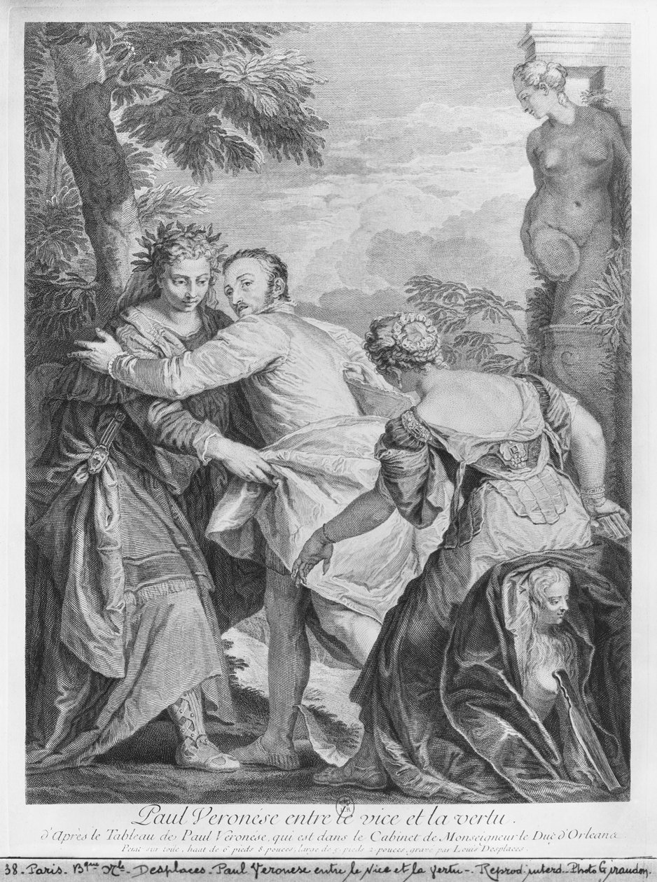 Veronese (Paolo Caliari) tra Vizio e Virtù, dal dipinto dell