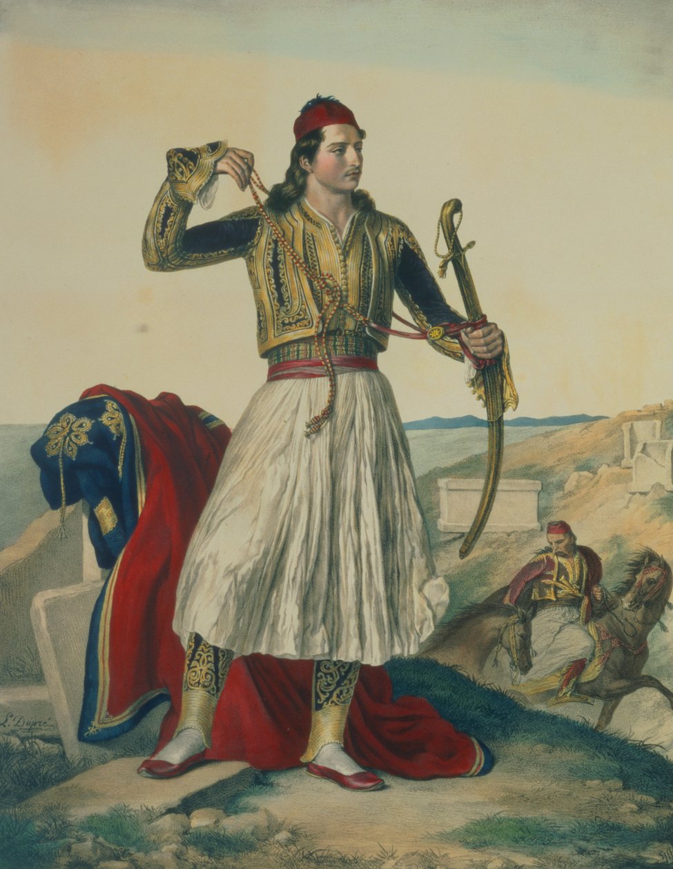 Demetrius Mavromichalis, un soldato e patriota greco, 1825 da Louis Dupré