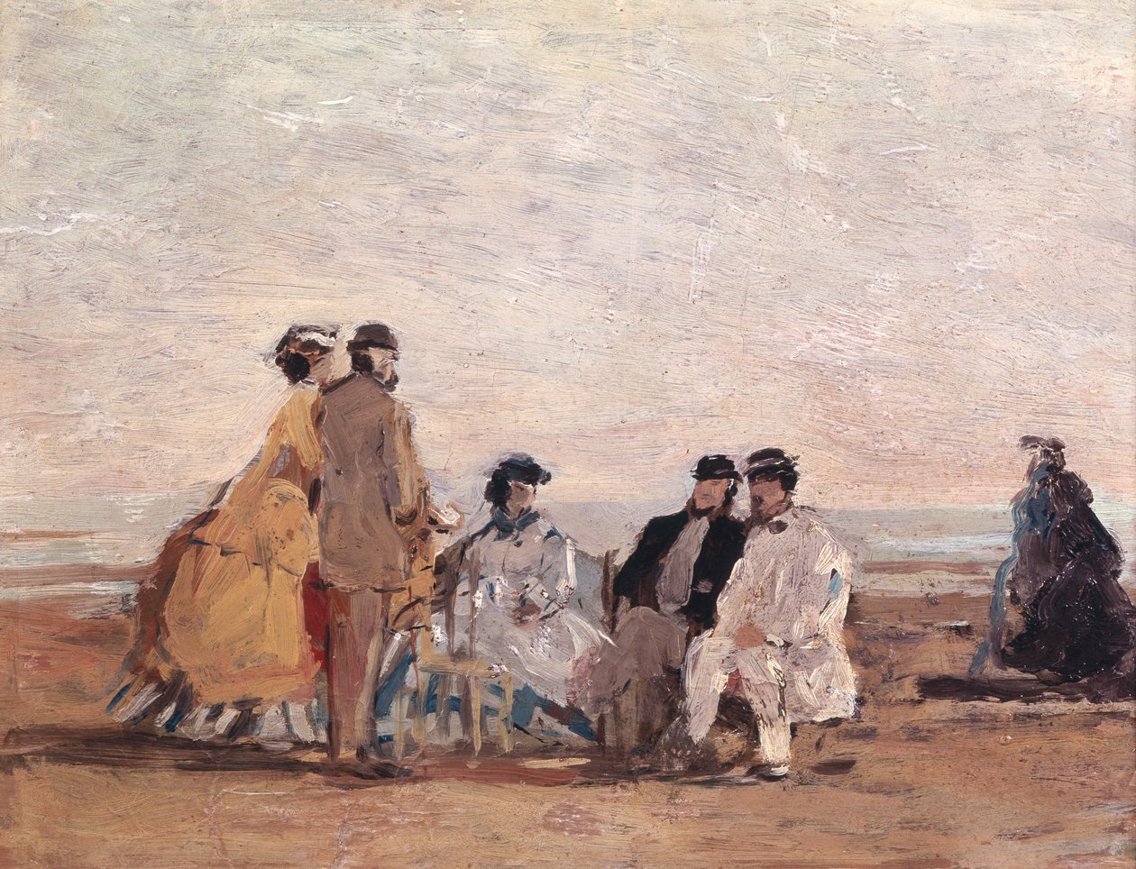 Sulla spiaggia di Trouville da Eugene Louis Boudin