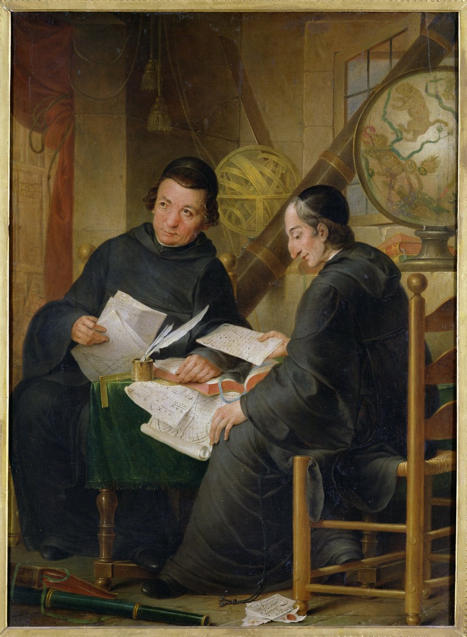 P.P. Leseur e Francois Jacquier (1711-88) a Roma, 1772 da Louis Gabriel Blanchet