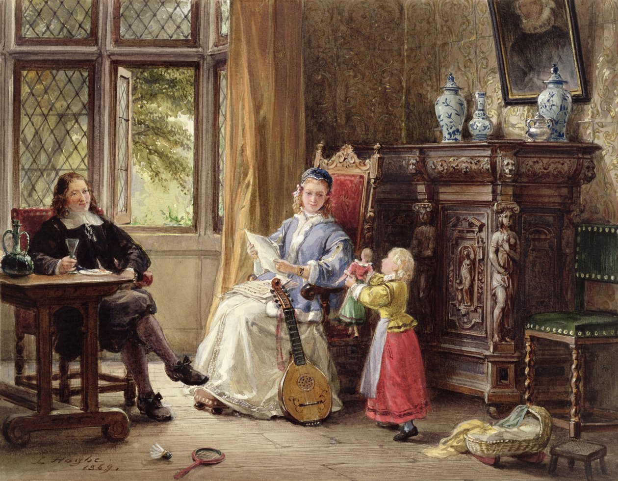 Interno elisabettiano da Louis Haghe