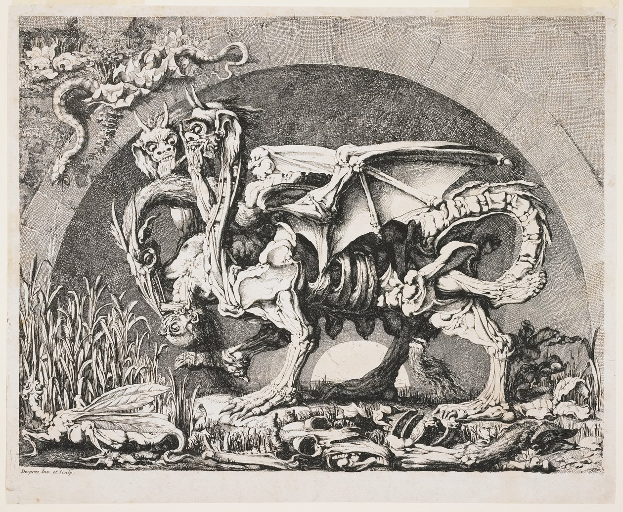 La Chimera, c. 1778-1780 da Louis Jean Desprez