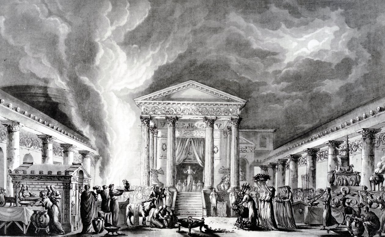 Il Tempio di Iside, Pompei, illustrazione da 