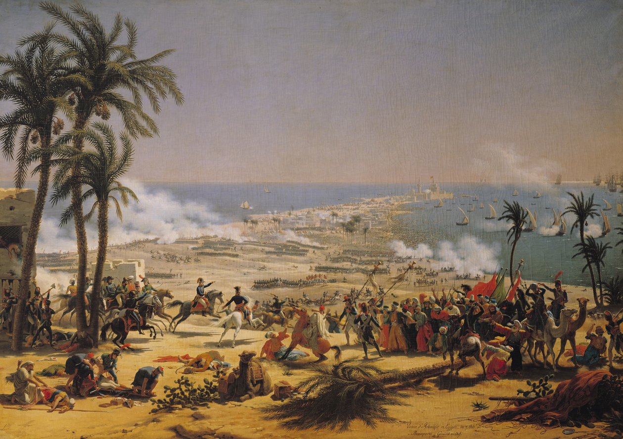 La battaglia di Aboukir, 25 luglio 1799 da Louis Lejeune