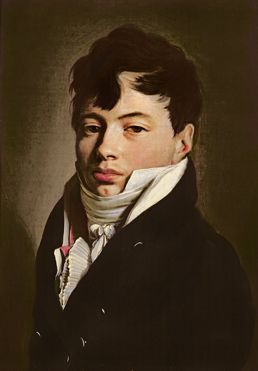 Ritratto di un dandy con cravatta bianca, c.1815 da Louis Leopold Boilly