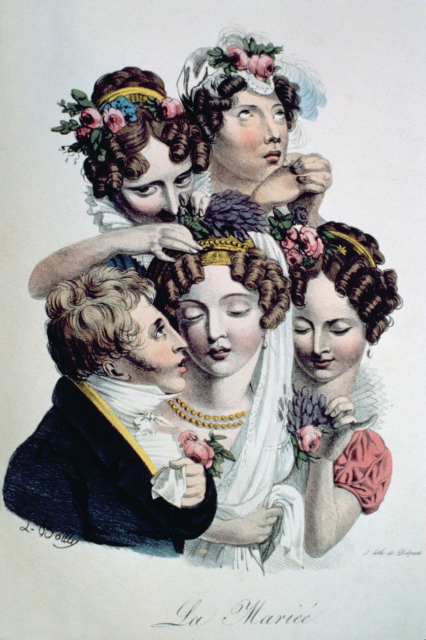 La sposa, c.1820 da Louis Leopold Boilly
