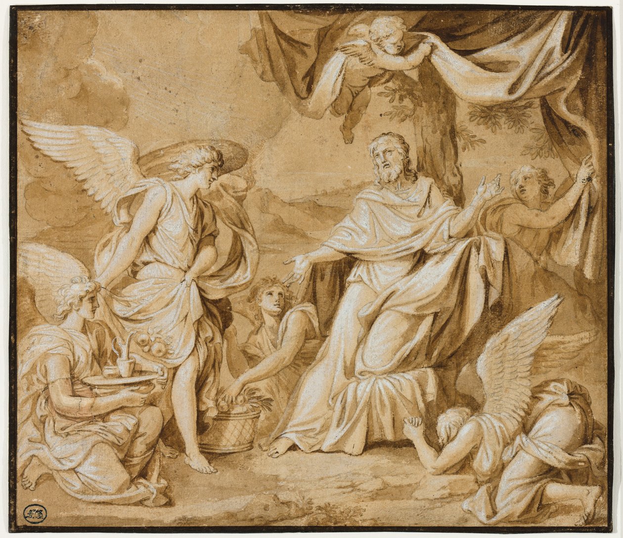 Angeli che Assistono Cristo da Louis Licherie de Beuron