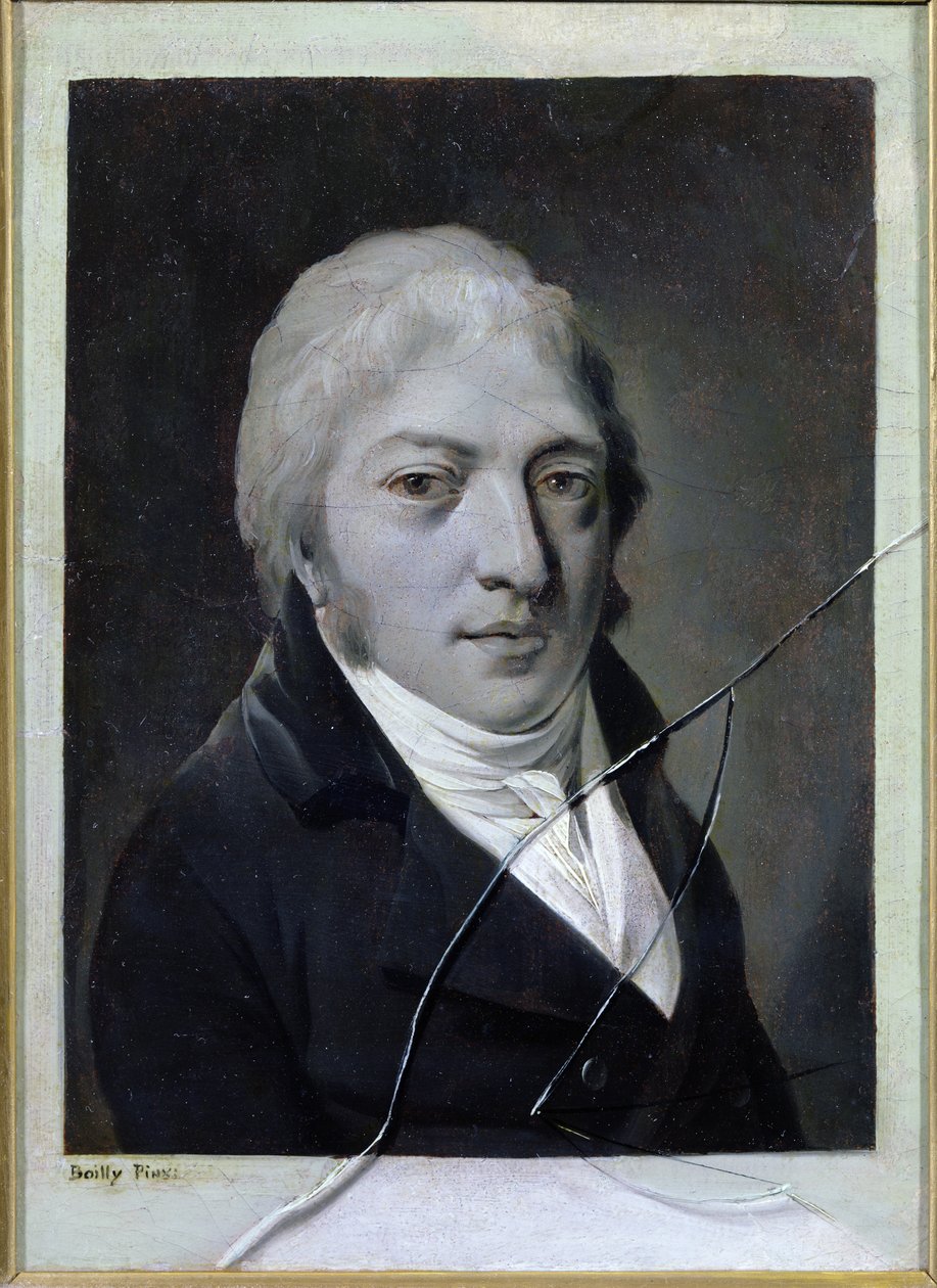Autoritratto con vetro rotto da Louis Leopold Boilly