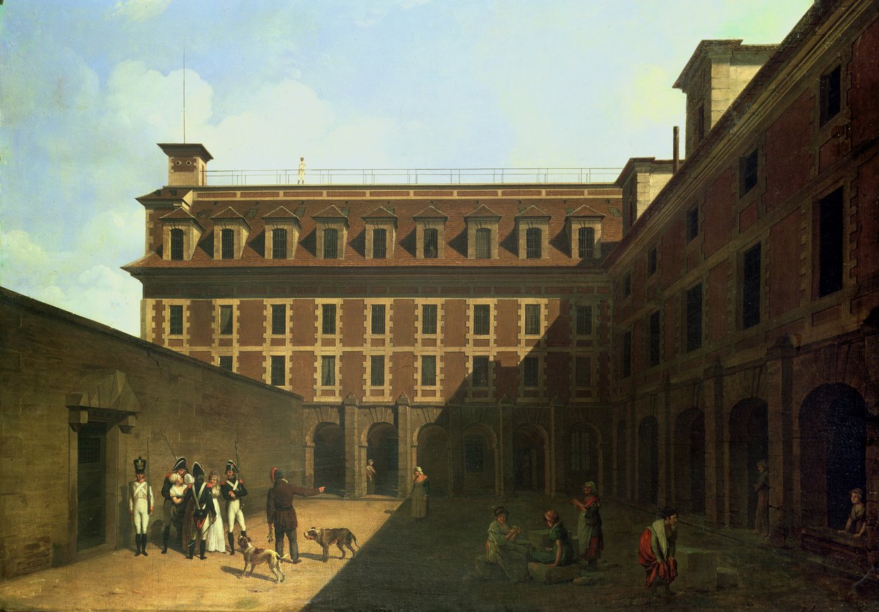 La prigione delle Madelonnettes da Louis Leopold Boilly