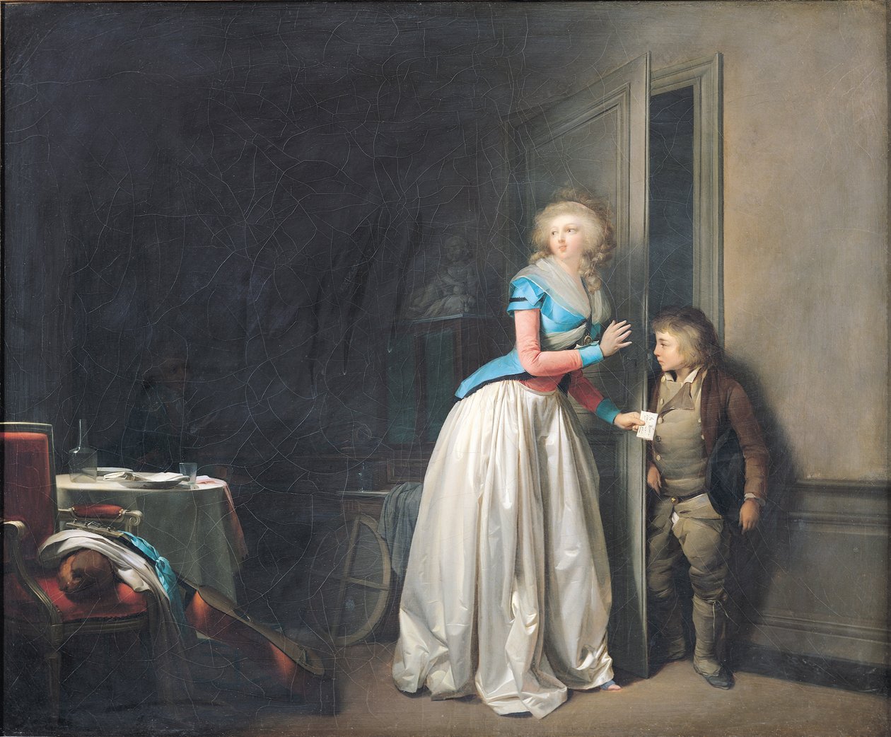 La visita ricevuta, 1789 da Louis Leopold Boilly