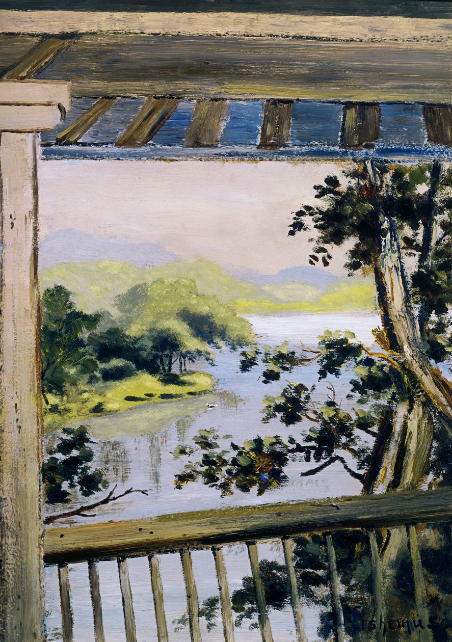 Balcone, Delaware Water Gap da Louis Michel Eilshemius