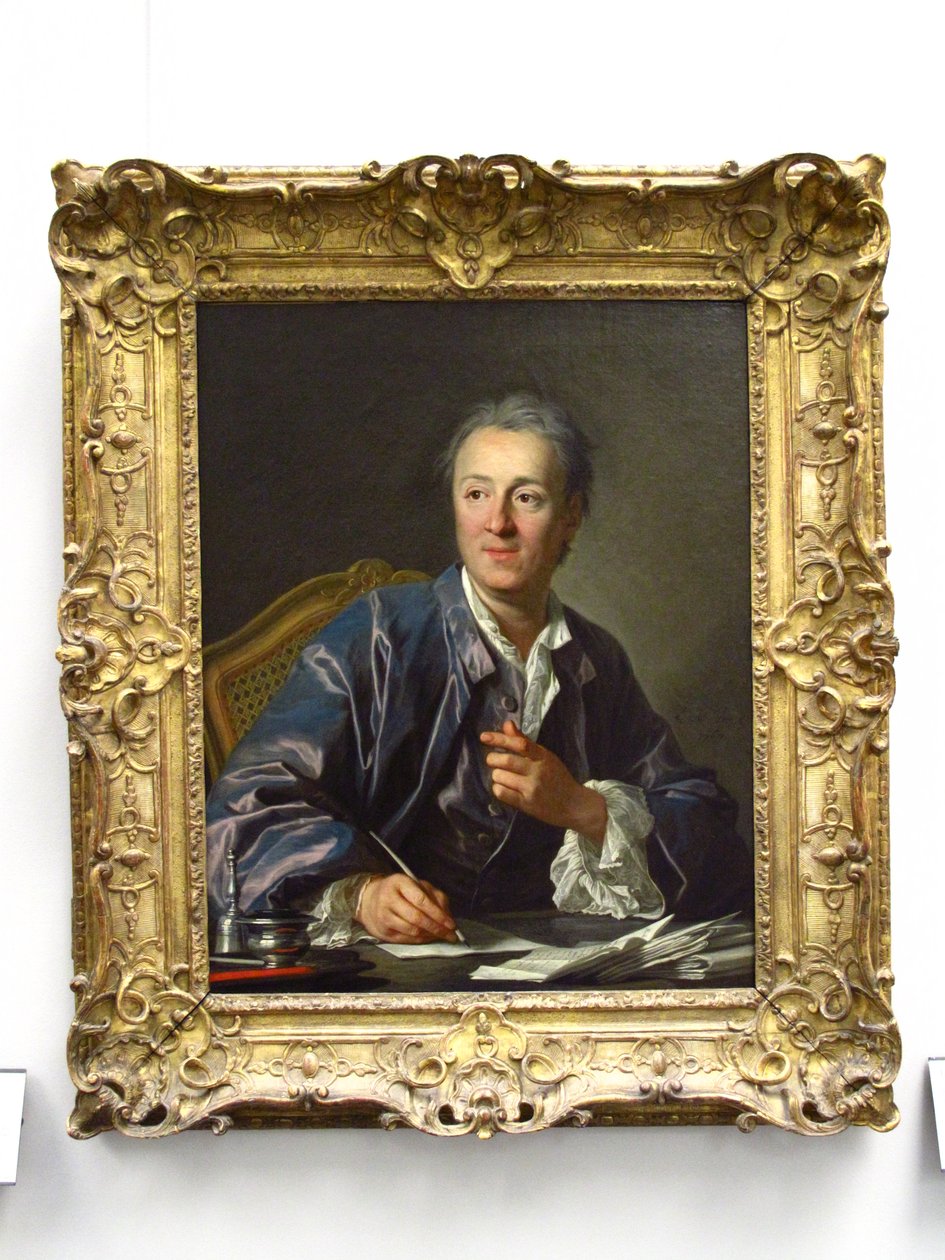 Ritratto di Denis Diderot (1713-1784) da Louis Michel van Loo