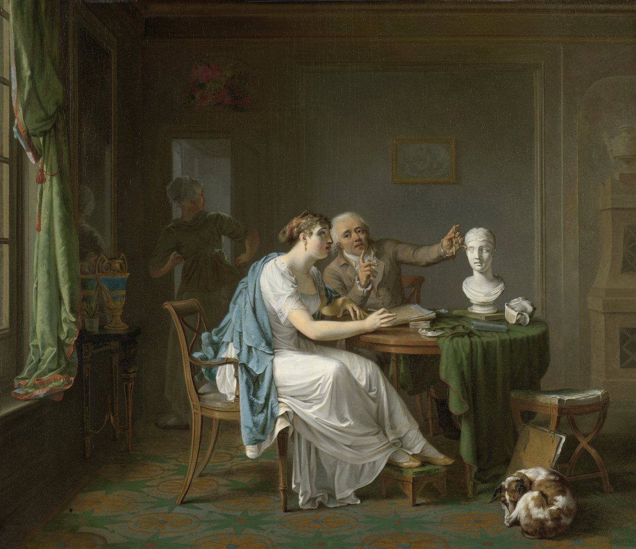 La lezione di disegno da Louis Moritz