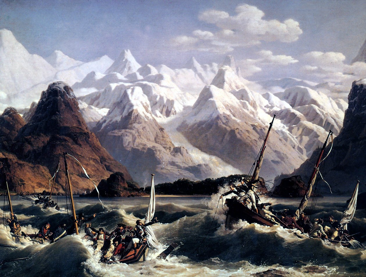 Naufragio della flotta del marinaio Jean François de Galaup detto La Pérouse da Louis Philippe Crepin