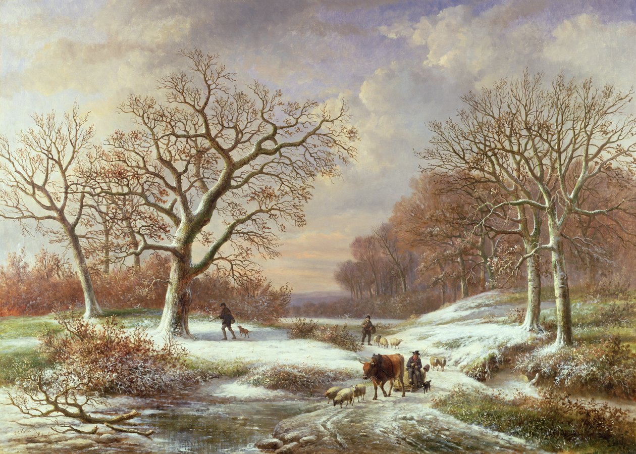 Paesaggio invernale, XIX secolo da Louis Verboeckhoven