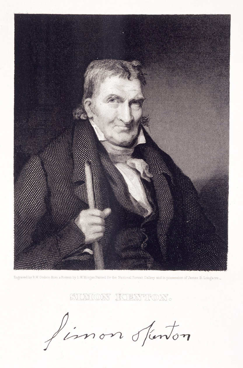 Simon Kenton, inciso da Richard W. Dodson da Louis W. Morgan