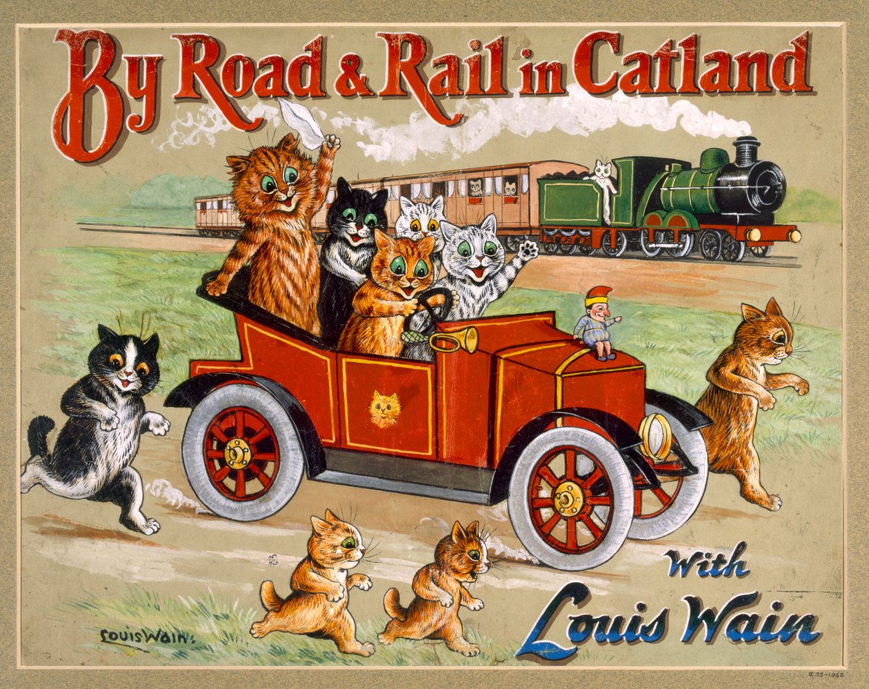 Per Strada e Ferrovia a Catland, 20° da Louis Wain