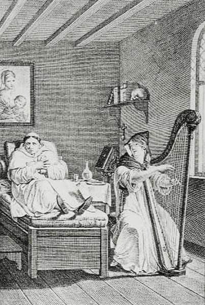 Mentre cantava, Ambrosio ascoltava con piacere, inciso da LEpine da Louis Lafitte